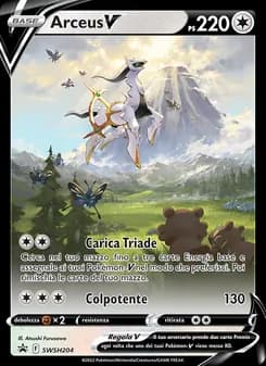 Arceus V card in Italian