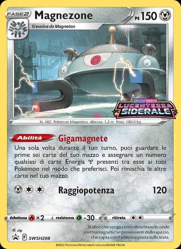 Magnezone card in Italian