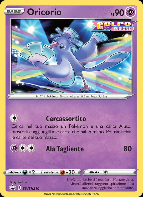 Oricorio card in Italian