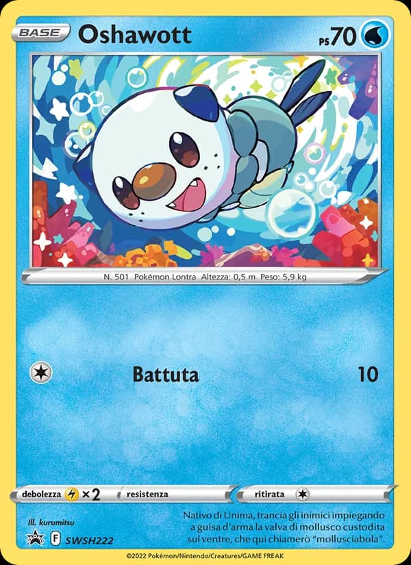 Oshawott card in Italian