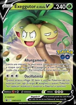 Exeggutor di Alola V card in Italian
