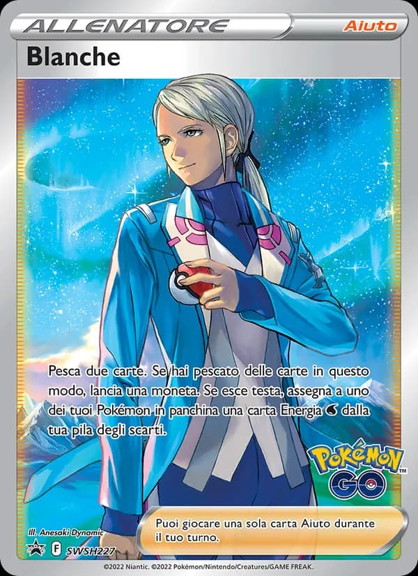 Blanche card in Italian