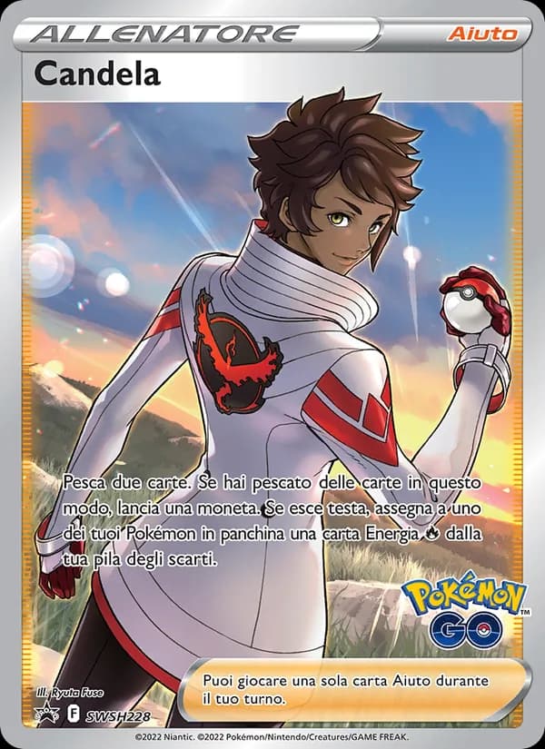 Candela card in Italian