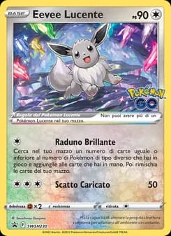 Eevee Lucente card in Italian
