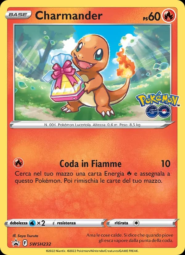 Charmander card in Italian