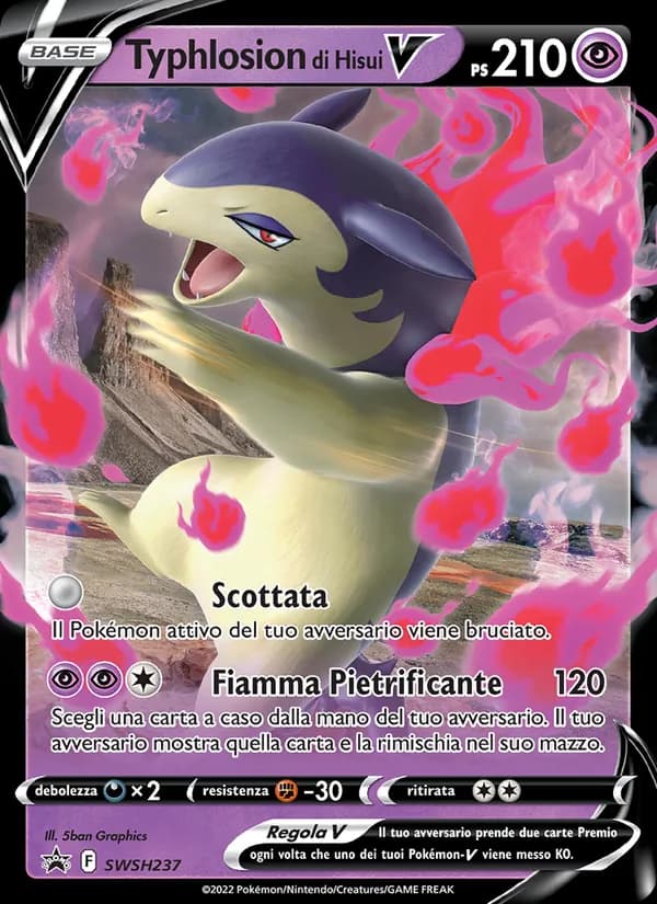 Typhlosion di Hisui V card in Italian