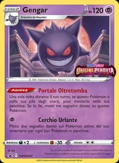 Gengar card in Italian