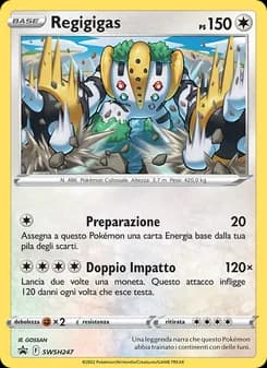 Regigigas card in Italian