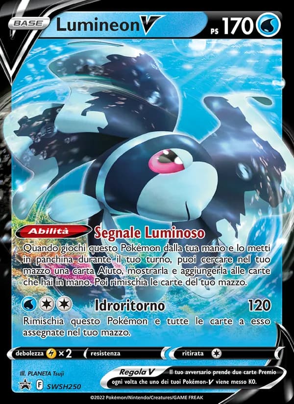 Lumineon V card in Italian