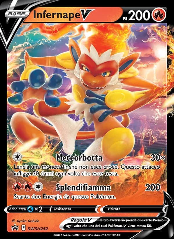 Infernape V card in Italian