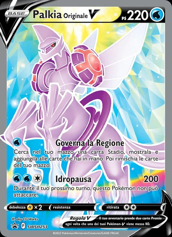 Palkia Originale V card in Italian