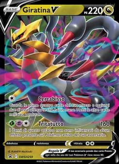 Giratina V card in Italian