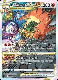 Charizard V ASTRO card in Italian