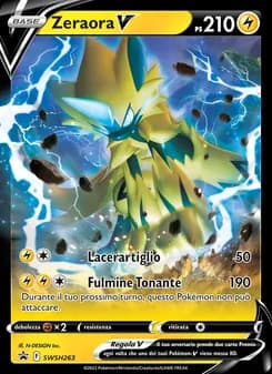 Zeraora V card in Italian