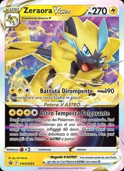 Zeraora V ASTRO card in Italian