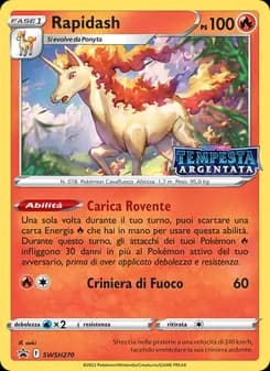 Rapidash card in Italian