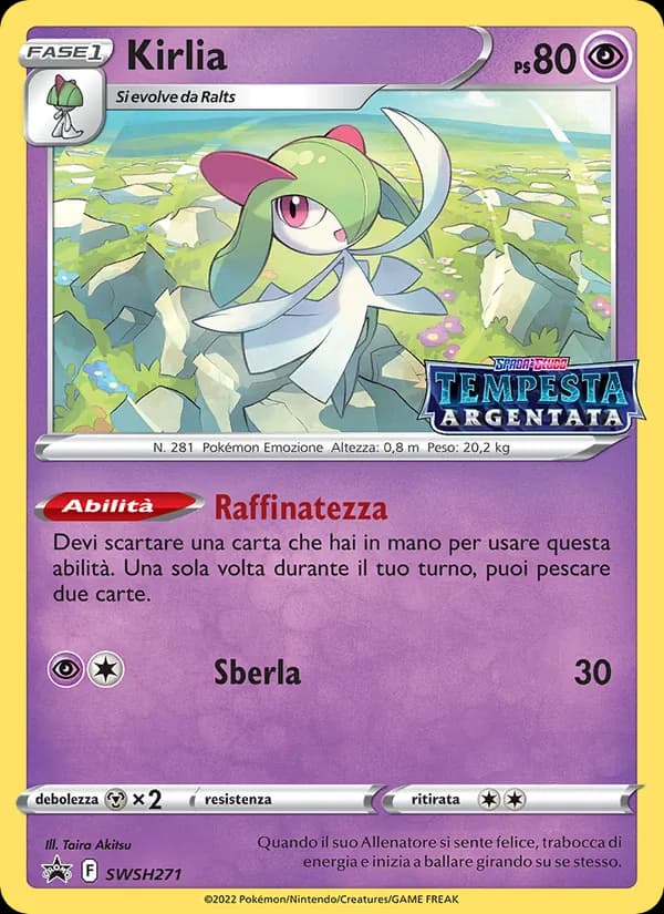 Kirlia card in Italian