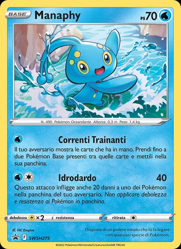 Manaphy card in Italian