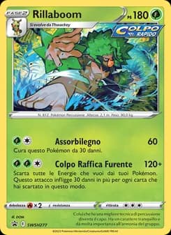 Rillaboom card in Italian