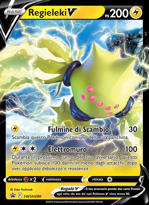 Regieleki V card in Italian