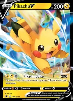 Pikachu V card in Italian