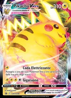 Pikachu VMAX card in Italian