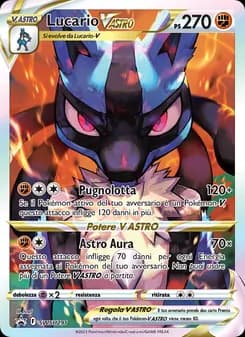 Lucario V ASTRO card in Italian