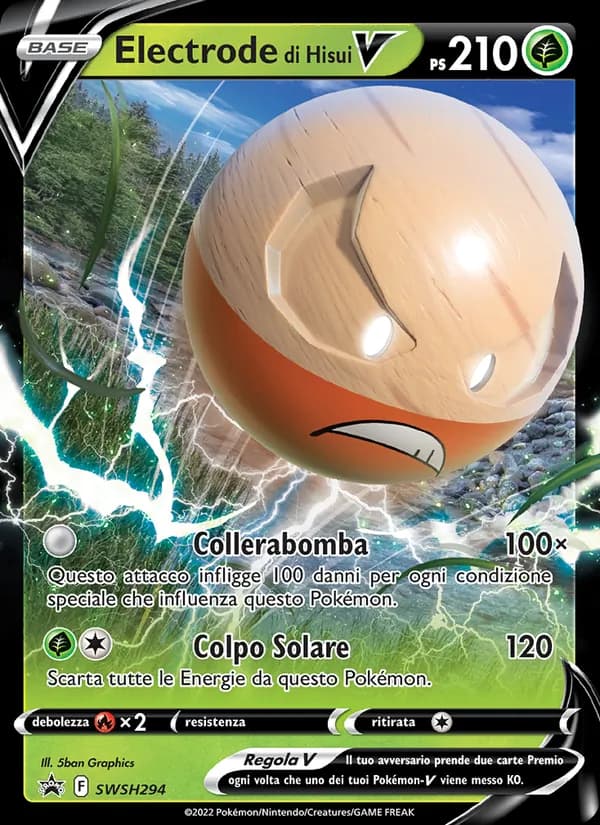 Electrode di Hisui V card in Italian