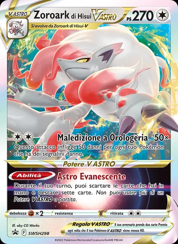 Zoroark di Hisui V ASTRO card in Italian