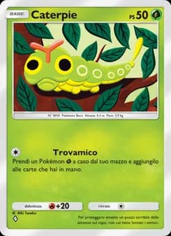 Caterpie card in Italian