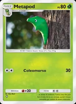 Metapod card in Italian