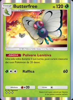Butterfree card in Italian