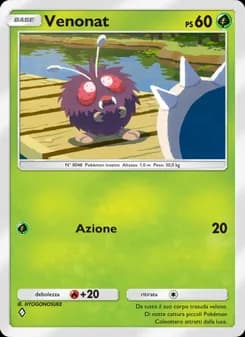 Venonat card in Italian