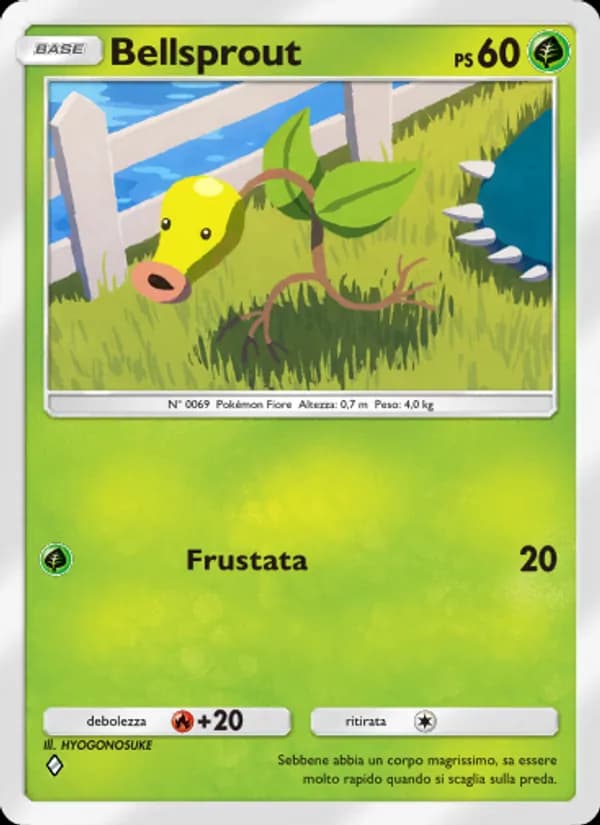 Bellsprout card in Italian