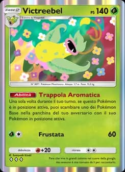 Victreebel card in Italian