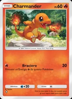 Charmander card in Italian