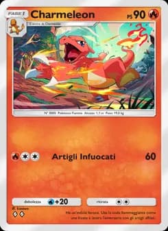 Charmeleon card in Italian