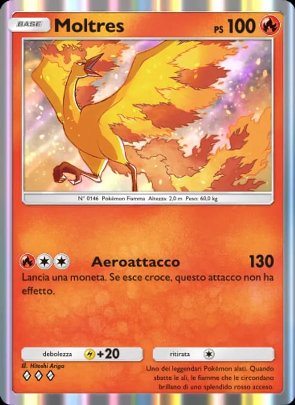 Moltres card in Italian