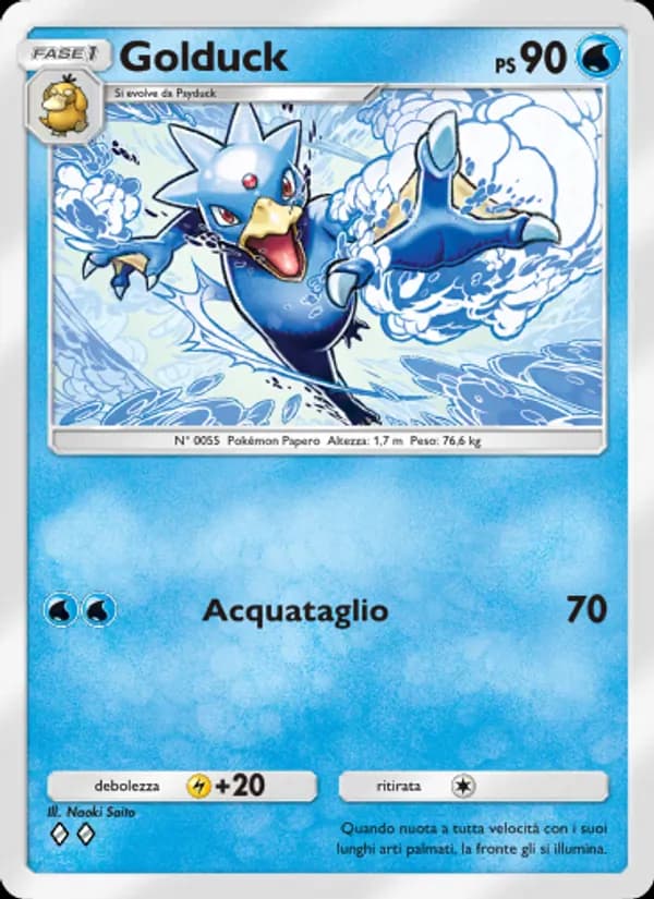 Golduck card in Italian