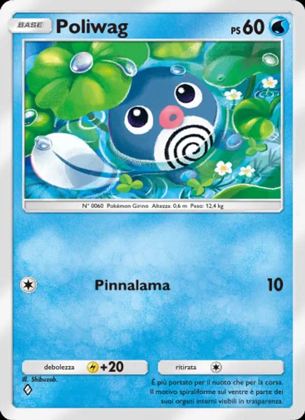 Poliwag card in Italian