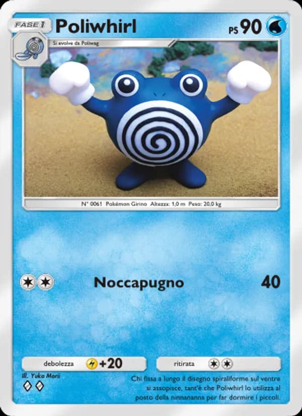 Poliwhirl card in Italian