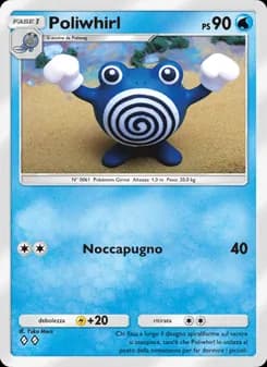 Poliwhirl card in Italian