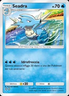 Seadra card in Italian