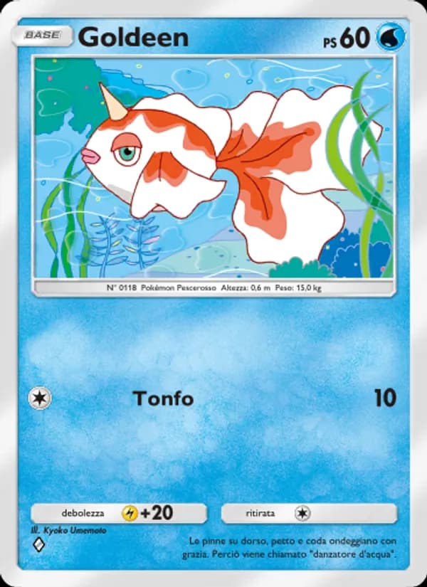 Goldeen card in Italian