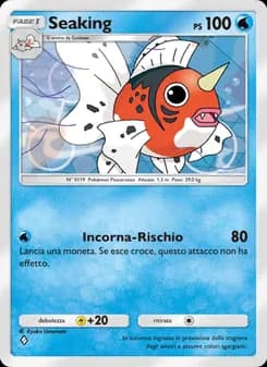 Seaking card in Italian