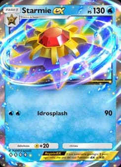 Starmie-ex card in Italian