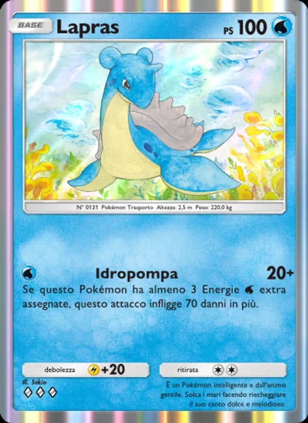 Lapras card in Italian