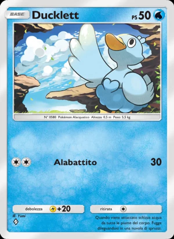 Ducklett card in Italian