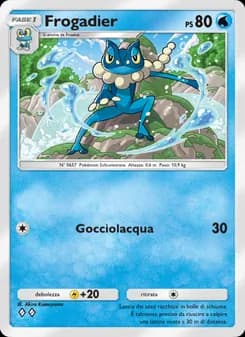 Frogadier card in Italian