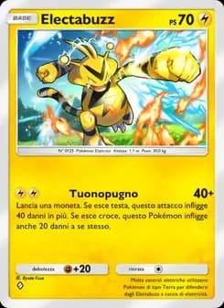 Electabuzz card in Italian